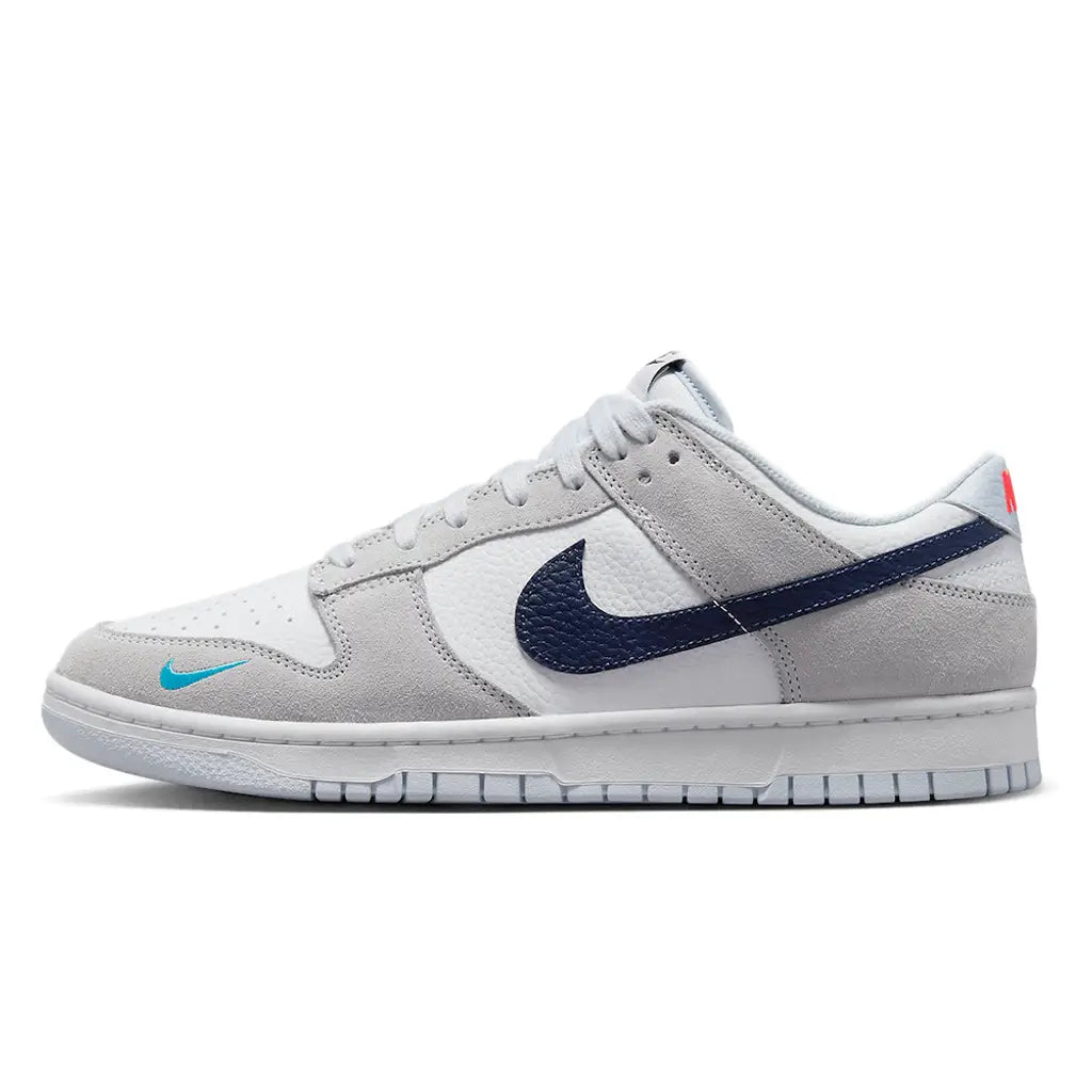 Dunk Low 'Mini Swoosh Grey Navy'