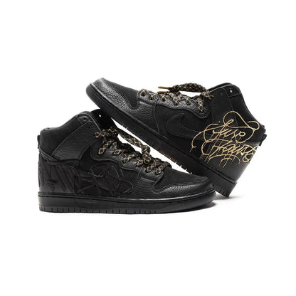Nike SB Dunk High Black Gold x FAUST