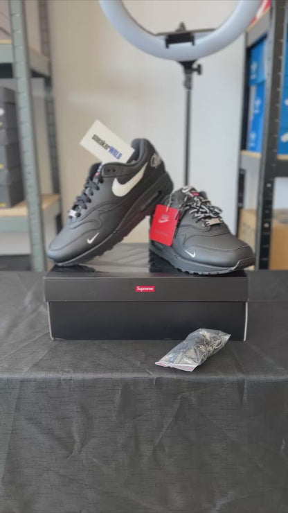 Nike x Supreme Air Max 1 '87 SP 'Black White'